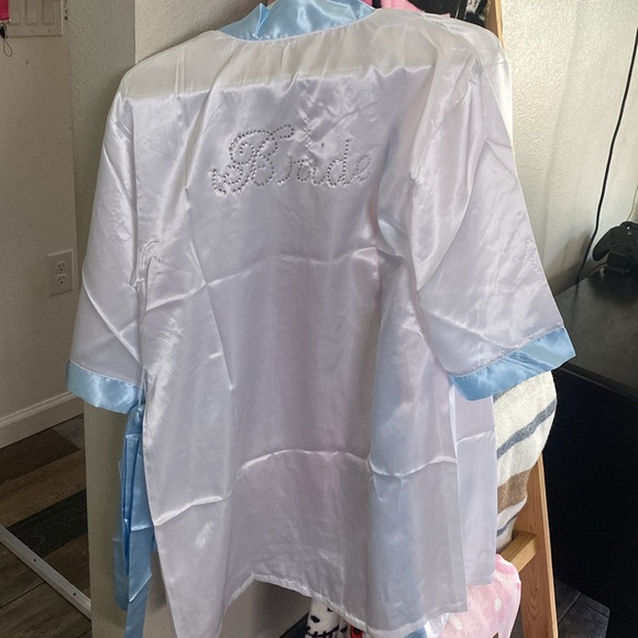 Satin Bride Robe O/S - Picture 2 of 2